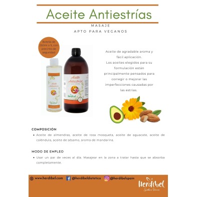 ACEITE ANTIESTRIAS 250 ml. HERDIBEL