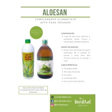 ALOESAN botella cristal 1 L. HERDIBEL