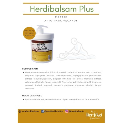 HERDIBALSAM PROFESIONAL con dosificador 1000 ml. HERDIBEL