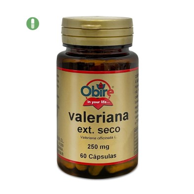 VALERIANA 250 mg. Extracto seco 60 caps. OBIRE