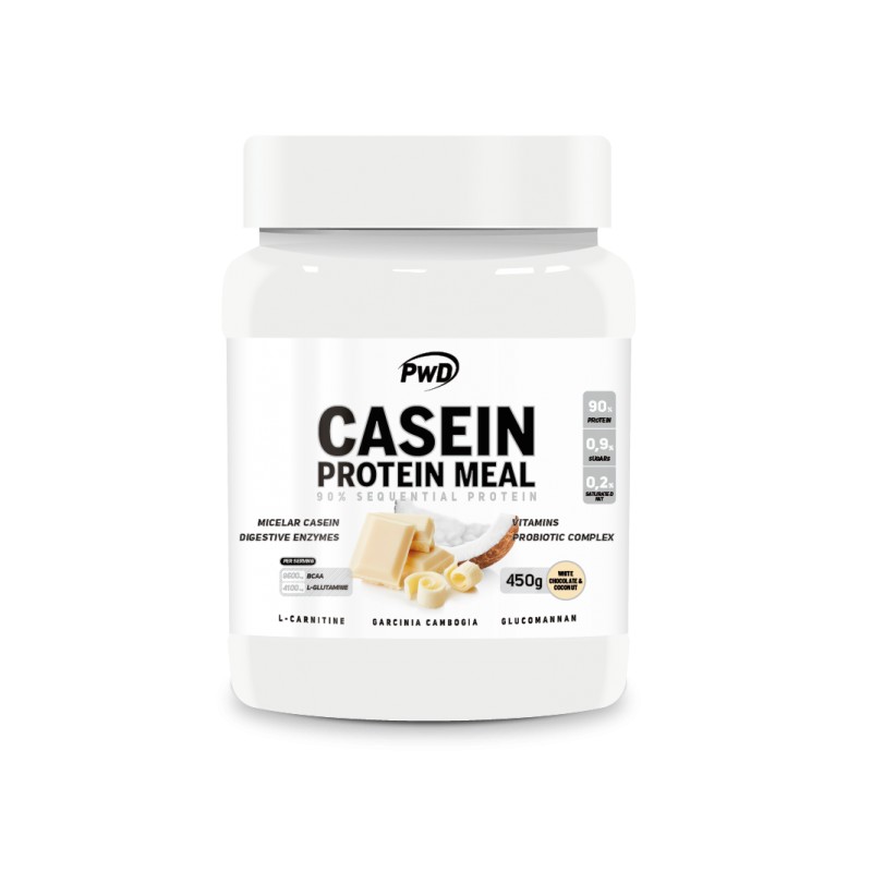 CASEIN PROTEIN MEAL 450 gr. CHOCOLATE BLANCO CON COCO PWD NUTRITION