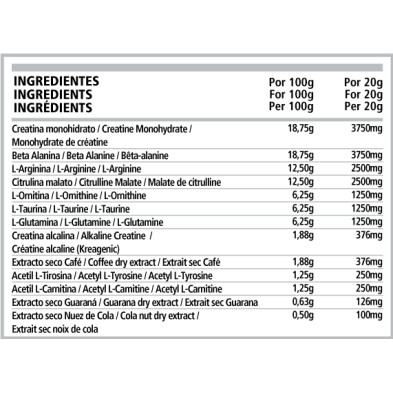 N.O. IRONCORE 480 gr. LIMÓN PWD NUTRITION