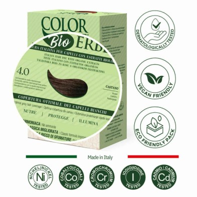 TINTE BIO CLASICO MEJORADO Nº 4.0  CASTAÑO NATUR ERBE