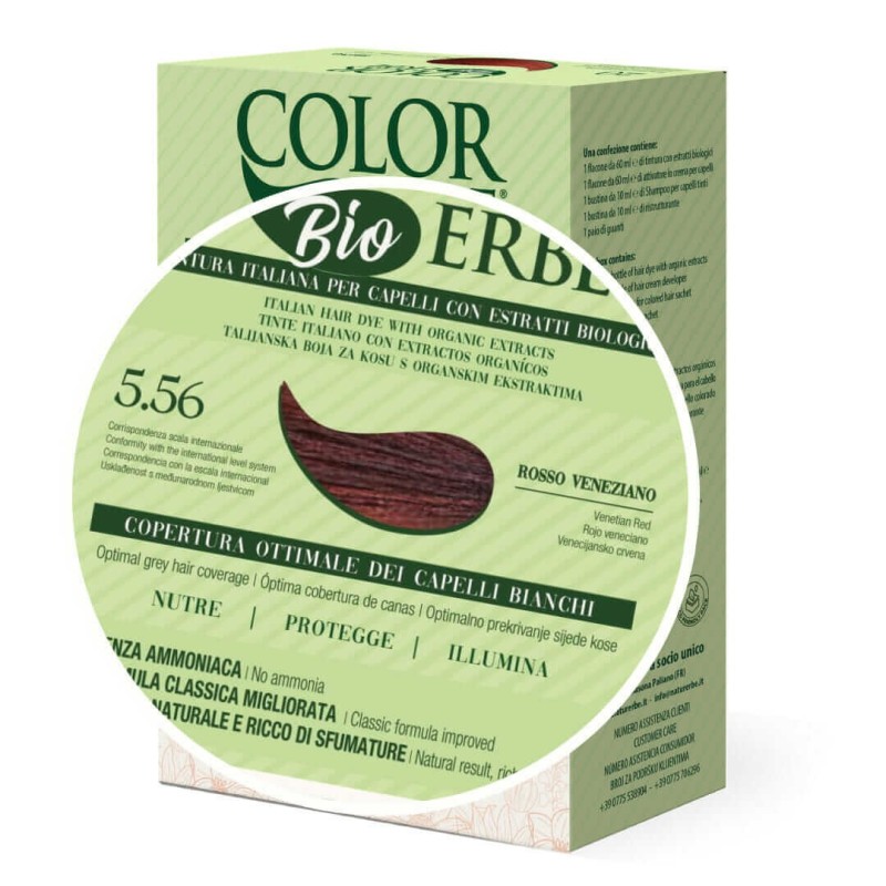 TINTE BIO CLASICO MEJORADO Nº 5.56  ROJO VENECIANO NATUR ERBE