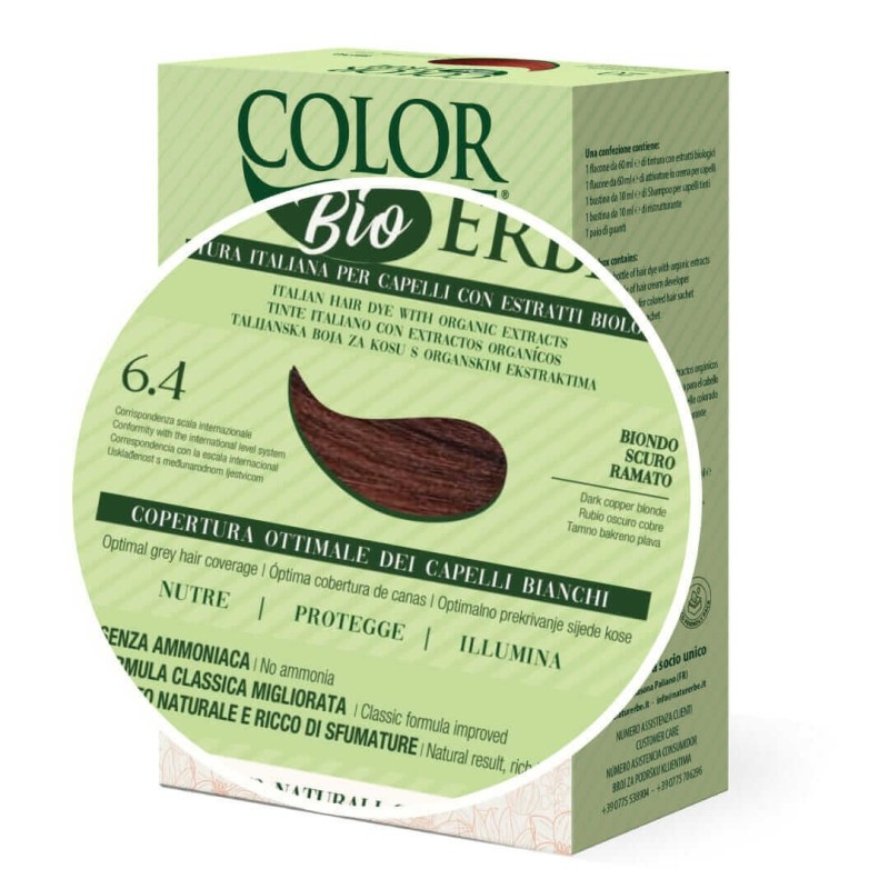 TINTE BIO CLASICO MEJORADO Nº 6.4 RUBIO OSCURO COBRE NATUR ERBE TINTE BIO CLASICO MEJORADO Nº 6.4 RUBIO OSCURO COBRE NATUR ERBE