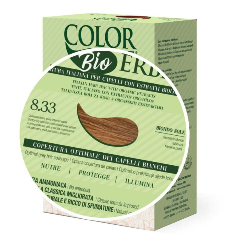 TINTE BIO CLASICO MEJORADO Nº 8.33 RUBIO SOL NATUR ERBE TINTE BIO CLASICO MEJORADO Nº 8.33 RUBIO SOL NATUR ERBE