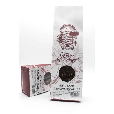 TÉ ROJO REGALIZ- LIMÓN 100 gr. LA FLOR DEL PIRINEO