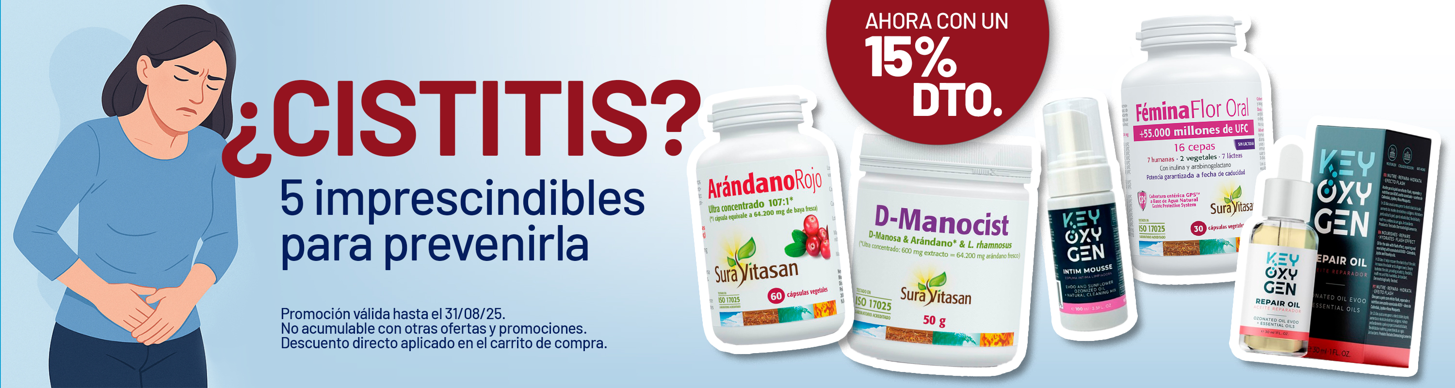 CISTITS, 5 productos imprescindibles para prevenirla